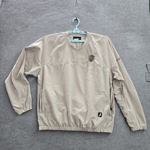 Footjoy Jacket‎ L Beige Copper River Embroidery Logo Long Sleeve